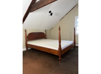 CUSTOM MADE QUEEN SIZE BIRDSEYE MAPLE BEEHIVE BED