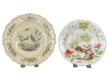 EARLY PRODUCTION WEDGEWOOD PLATE & (1) ATTR.