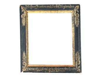 LARGE (18th c) STYLE HANDPAINTED GERMAN FRAME