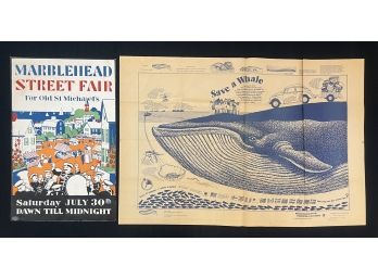 VINTAGE MARBLEHEAD STREET FAIR POSTER BOARD