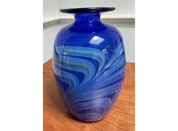 SIGNED ART GLASS VASE