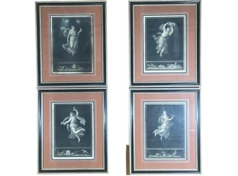 (4) FRAMED FRENCH ENGRAVINGS OF ALLEGORIES