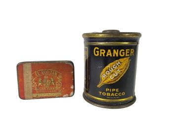 (2) VINTAGE TOBACCO TINS