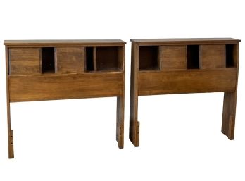 PAIR of TWIN  MID-CENTURY MAPLE HEADBOARDS