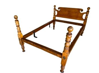 SHERATON PERIOD MAPLE BED