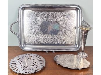 GROUPING of SILVER PLATED WARES