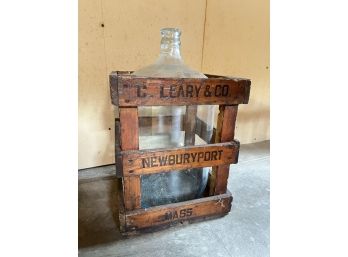 VINTAGE C. LEARY & CO, NEWBURYPORT CRATE