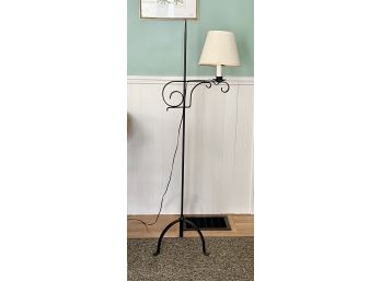 ADJUSTABLE WROUGHT IRON FLOOR LAMP