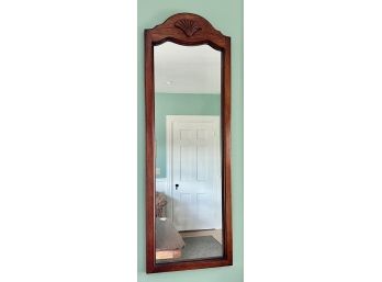 BUTLER SPECIALTY CO. MIRROR with CARVED SHELL