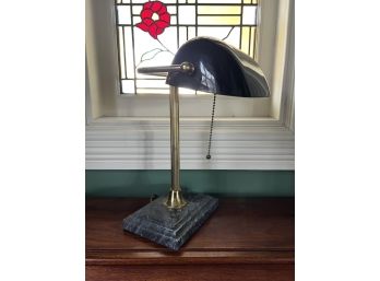 STUDENT'S DESK LAMP with MARBLE BASE