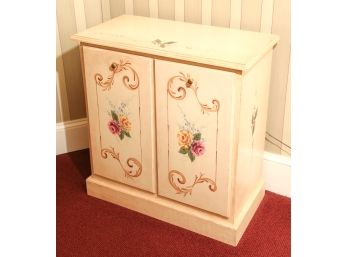 PROFESSIONALLY HAND  PAINTED (2) DRAWER HAMPER