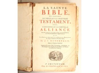 LA SAINTE BIBLE CHATELAIN & FILS AMSTERDAM (18th c