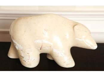 CERAMIC POLAR BEAR used as DOORSTOP