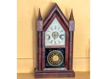 ANSONIA 8 DAY 'GOTHIC' MANTLE CLOCK