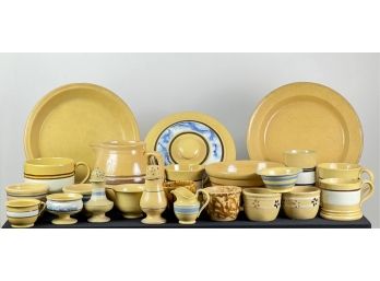 GENEROUS LOT OF MISC YELLOW WARE