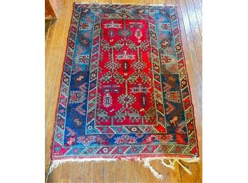 HAND KNOTTED TURKISH KAZAK ORIENTAL AREA RUG