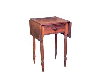 FEDERAL (1) DRAWER DROP LEAF WORK TABLE