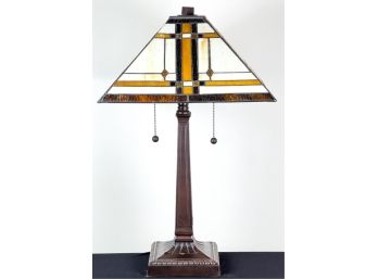 DECORATIVE FRANK LLOYD WRIGHT STYLE TABLE LAMP