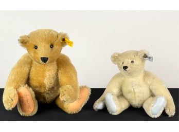 (2) MOHAIR STEIFF TEDDY BEARS