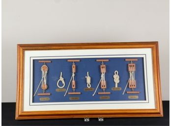 FRAMED SAILOR'S KNOTS SHADOW BOX