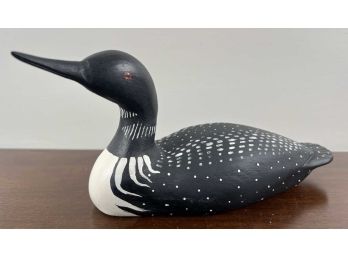 WOODEN WILDLIFE KENNEBUNK ME CARVED & PAINTED DUCK