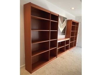 (3) MODERN BOOKSHELVES