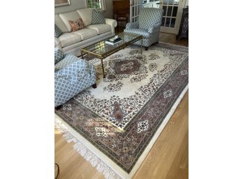 WOOL ORIENTAL ROOM SIZED RUG