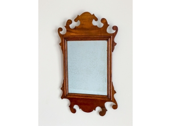 CHIPPENDALE STYLE MAHOGANY WALL MIRROR