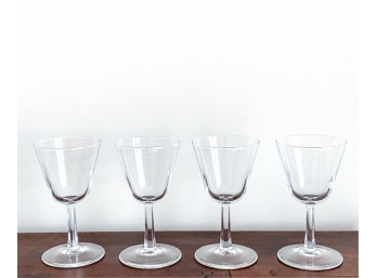 (4) NICE QUALITY FRENCH STEMWARE