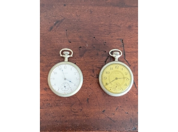 (1) WALTHAM & (1) ELGIN POCKET WATCHES