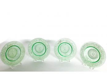 SET OF (4) DEPRESSION GLASS BOWLS