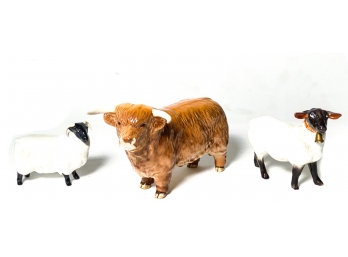 (3) BESWICK PORCELAIN FARMYARD ANIMALS