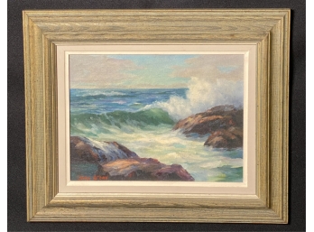 CLARA BROWN (20th) 'WAVES ON A ROCKY COAST'