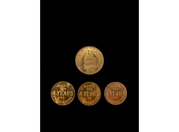 1928 HERBERT HOOVER PRESIDENTIAL CAMPAIGN TOKENS