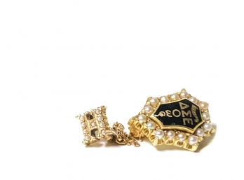 14K GOLD SORORITY BADGE PIN