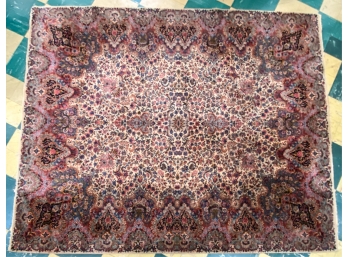 ROOM SIZED KIRMAN ORIENTAL CARPET