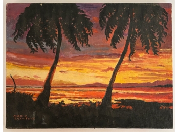 MARIE CRAWFORD (20TH C) 'HAWAIIAN SUNSET'