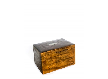 MAHOGANY KEEPSAKE BOX WITH INSERT