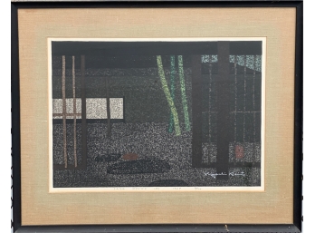 KIYOSHI SAITO 'SAGA KYOTO (D)' FRAMED WOODBLOCK