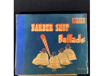 SET (4) 'BARBER SHOP BALLADS' RECORD SET