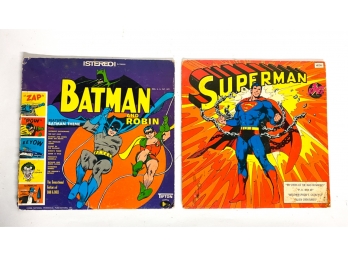 SUPERMAN & 'BATMAN & ROBIN' VINTAGE VINYL RECORD