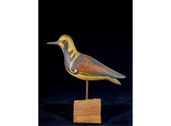 WILLIAM KIRKPATRICK CARVED & PAINTED SHOREBIRD