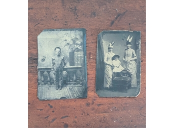 (2) INTERESTING TINTYPE PORTRAITS