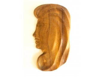 HAWAIIN KOA WOOD CARVED WALL HANGING