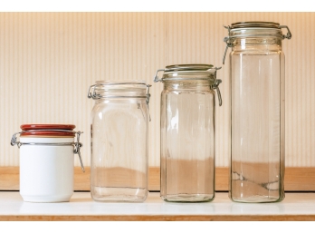 GLASS & STONEWARE CANNISTERS