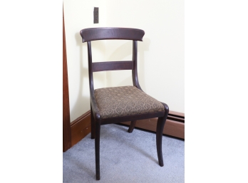 FAUX GRAINED SABRE LEG SIDE CHAIR