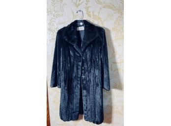 FAIRLY NEW BLACK MINK FUR COAT