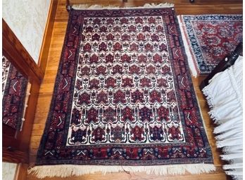 1940'S VINTAGE HANDMADE HAMADAN ORIENTAL CARPET