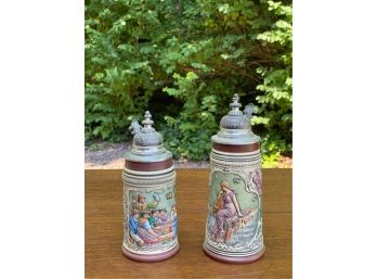 (2) COLLECTIBLE GERMAN BEER STEINS