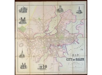 1851 'SALEM MASS: FROM AN ACTUAL SURVEY' MAP